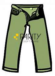 Pantalón, talla 25, verde